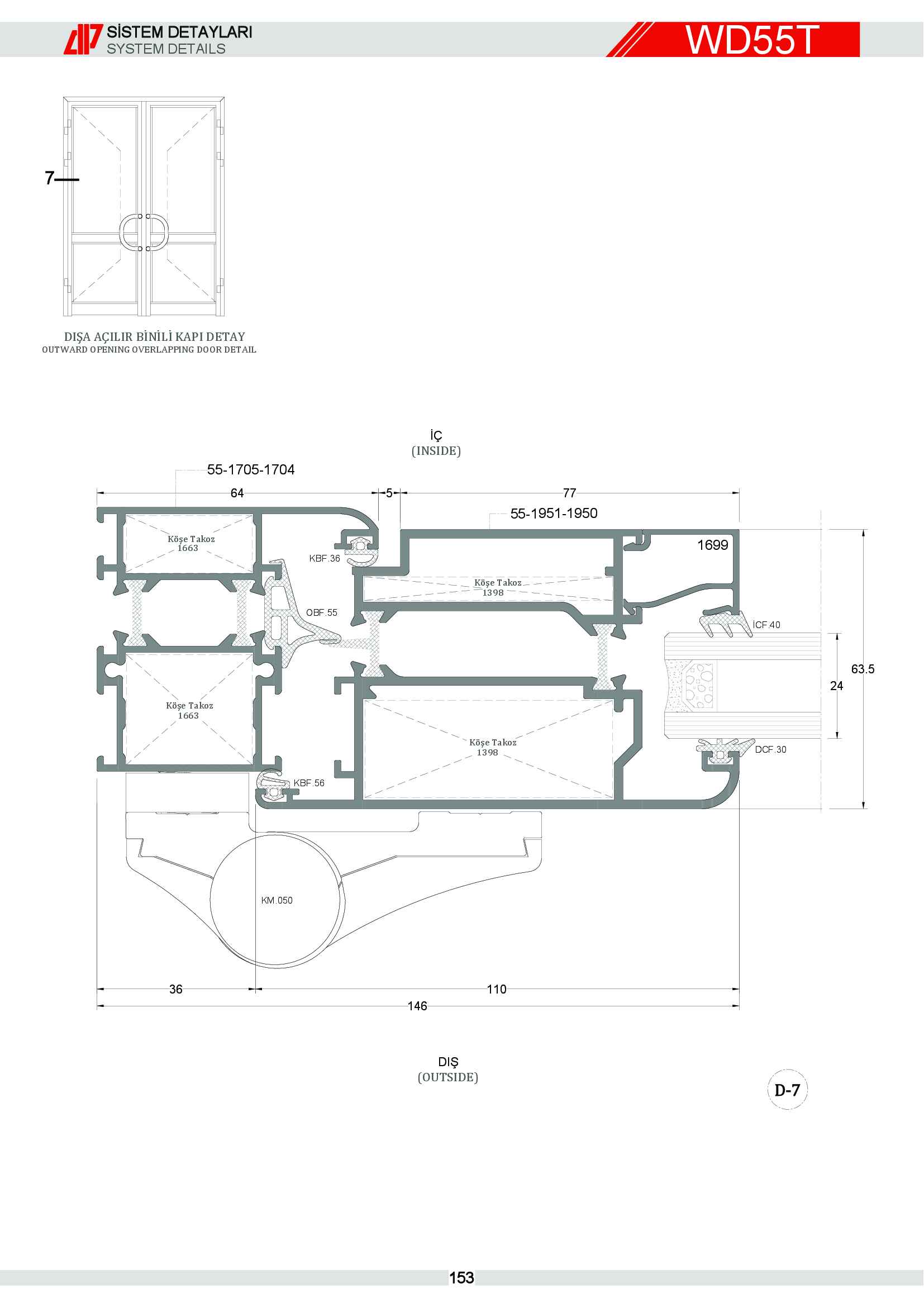 S 55 Yalıtımlı Alüminyum 86